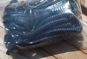 Engulf Baits 7" Bungee Reflex Worms in NORTHERN LIGHTS Color  12 ct - Picture 1 of 3