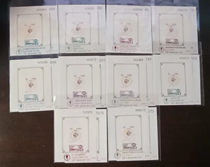 Estampilla Tailandia SS Sobreimpresión 1993 Día Songkran - Set 10 Días 10 Colores (Perf+Impe - Imagen 1 de 5