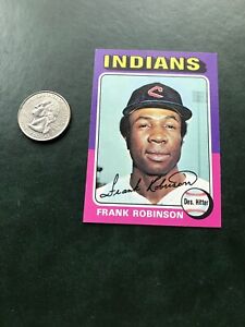 1975 TOPPS MINI #580 FRANK ROBINSON HOF CLE INDIANS— ULTRA HIGH END💥*** (wph)