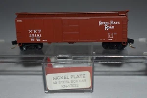 N Scale Red Caboose 17032 Nickel Plate Road 40' Single Door Boxcar 25191 C47632 - Picture 1 of 2