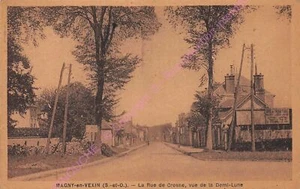 SEPIA 95420 MAGNY EN VEXIN Via Di Crosne Blick auf den Halbmond Ca1949 - Bild 1 von 2