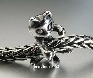 Trollbeads * Fröhliches Kätzchen * Cheerful Cat * 925 Silber * TAGBE-20242 - Picture 1 of 4
