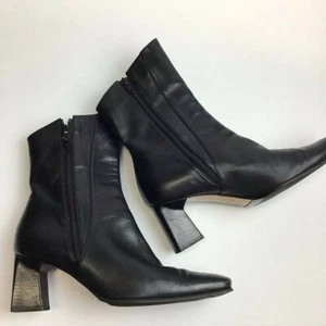 Hecho en Italia - Botas de cuero, punta cuadrada - Imagen 1 de 10