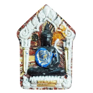 Magic Phra Khun Paen Golden Takrut LP Sila Thai Amuleto Lucky Wealth Rich K03 - Imagen 1 de 23