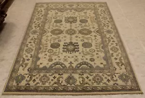 8'11" x 11'11" ft. Oushak Vegetable Dye Hand Knotted Authentic Wool Oriental Rug - Picture 1 of 9