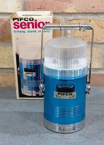 Vintage Original PIFCO Senior Camping Lantern - No battery - Cover cracked - Picture 1 of 13