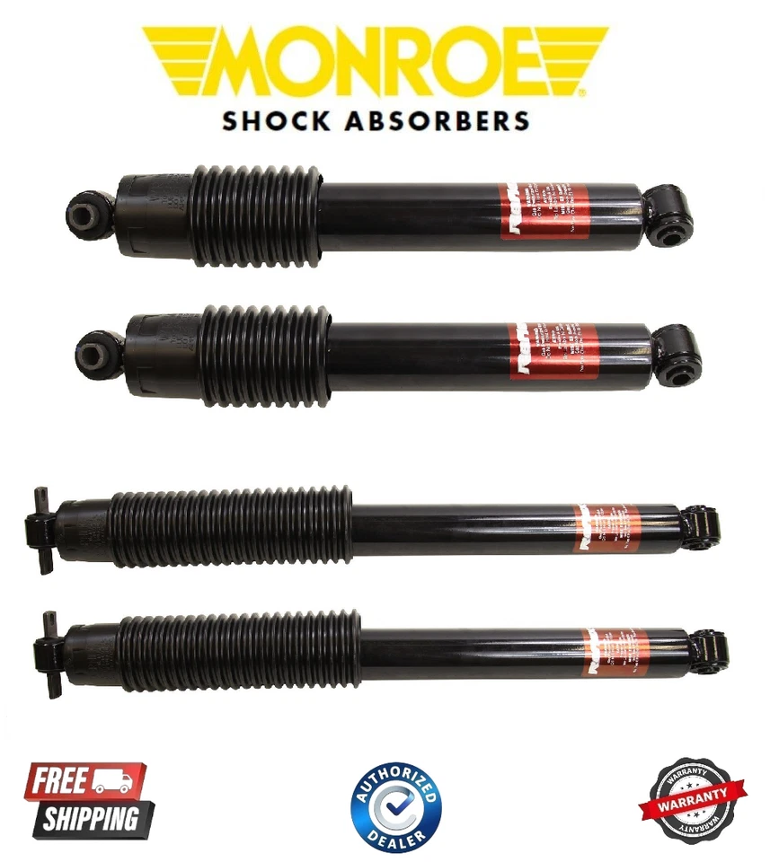 Amortiguadores delanteros y 2 traseros Monroe Reflex monotubo para Chevy GMC K1500 1988-1999 Foto 1 de 1