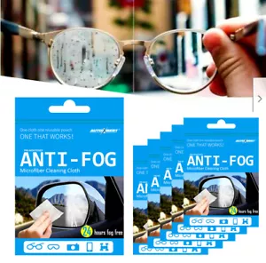 6X Anti-Fog Cloth Eye Glasses Lens Wipe Car Cleaner Goggle Helmet Cleaning Spray - Picture 1 of 9