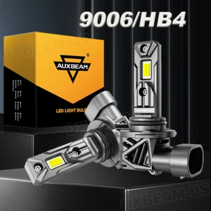 AUXBEAM 9006 HB4 LED Headlight Bulbs Low Beam 28000LM 120W 6500K Bright White 2x - Picture 1 of 12