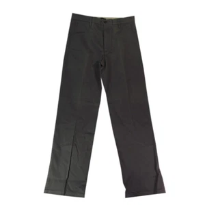 Dockers pants mens 32 x 34 Gray flat front straight fit khaki chino retro preppy - Picture 1 of 10