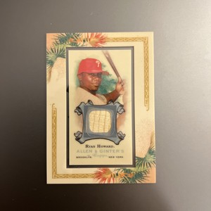 2006 Topps Allen & Ginter's Framed Mini Relics Ryan Howard #AGR-RH Phillies