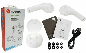 Motorola Verve Buds 500 true Wiriless in-ear headphones WHITE w/ Amazon Alexa - Picture 1 of 3