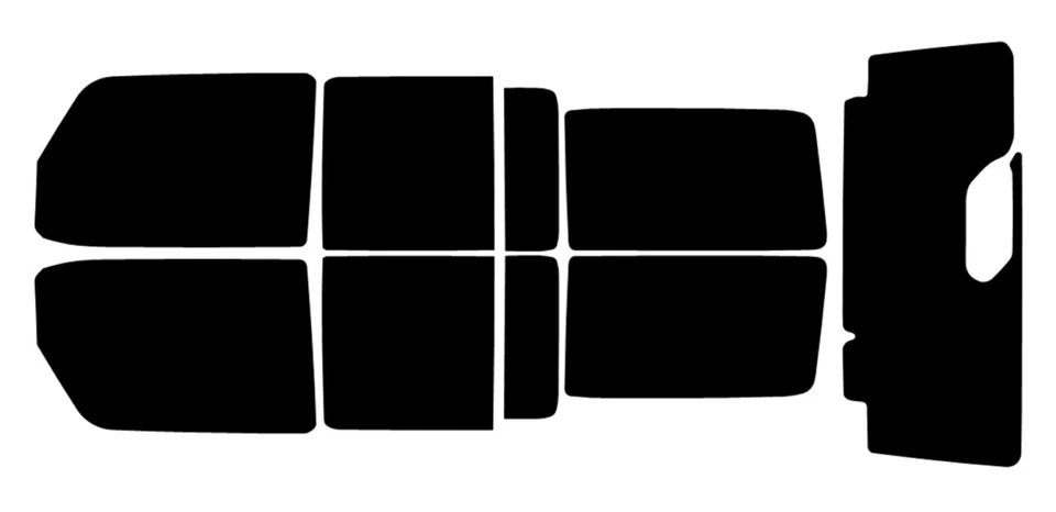 Window Tint For Jeep Wrangler 4 Door SUV 2019-2024 Precut Nano Ceramic Film Kit - Image 1 of 4