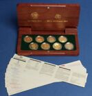 NO COINS OR CERTS .   2000 8 x $100 Olympic proof set wooden case  Hard to find.