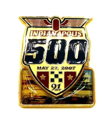 Indianapolis 500 2007 Past & Present Photo Collector Lapel Pin 91st Running - Image 1 of 2