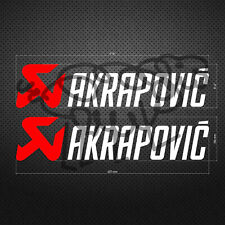 AKRAPOVIC 18" Red Scorpion Stickers Die Cut Decal Autocollant Pegatinas