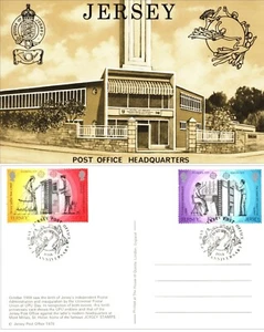 Jersey 1979 Post Office Headquarters Comm Postcard Post & Telecommunications - Picture 1 of 3