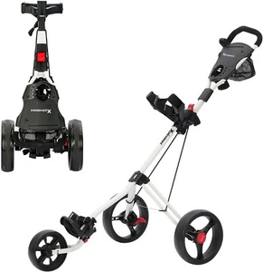 In Push Green, Cart Li and Golf Black, Carts White, Folding 3-Wheel Red. Series: - Picture 1 of 12