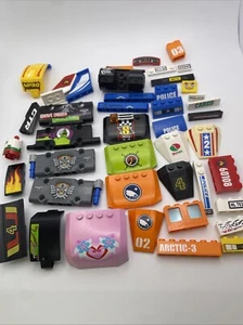 LEGO BULK LOT Of Car And Plane DECORATIVE STICKER TILES BRICKS WINDSCREEN City - Picture 1 of 8