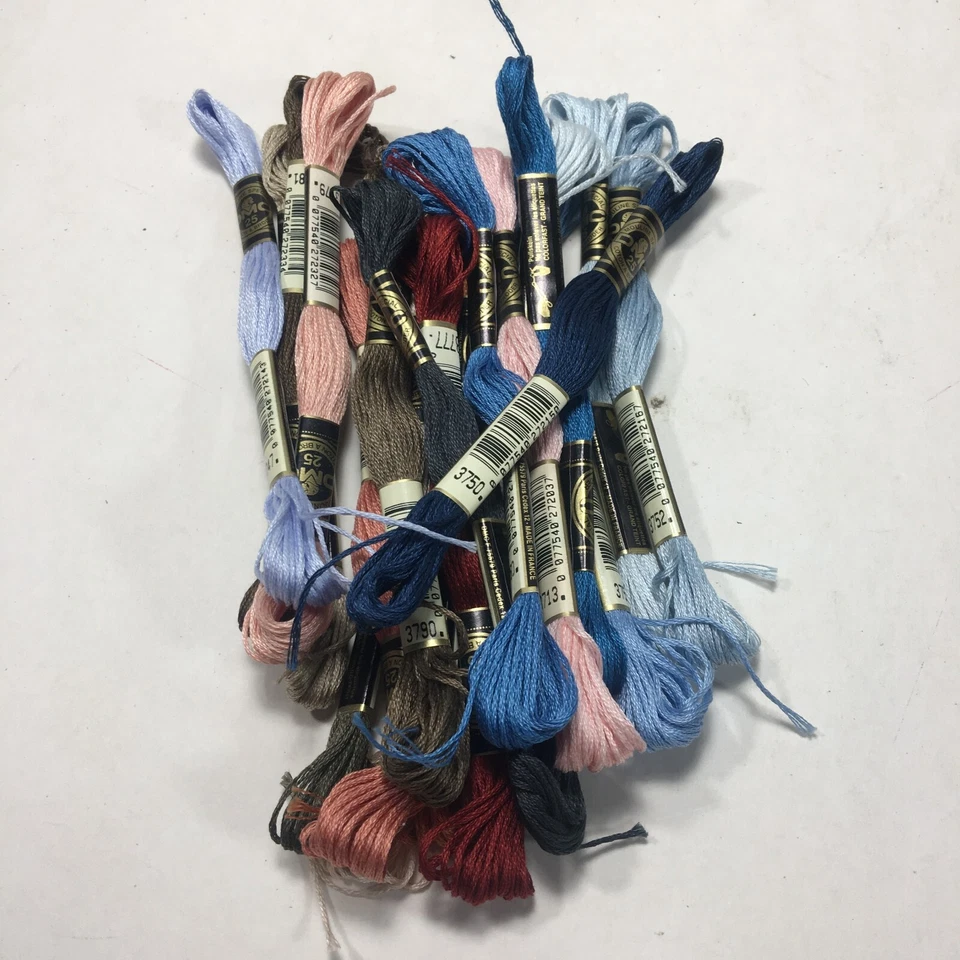 DMC Floss Lot Embroidery Thread Skeins 20 Set No Duplicates - Image 1 of 1