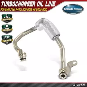 1x New Turbocharger Oil Line for BMW F02 740i 740Li 2011-2012 X6 2008 2009 2010 - Picture 1 of 9