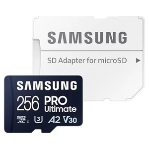 Genuine Samsung PRO Ultimate microSDXC Memory Card 256GB + SD Adapter MB-MY256SA - Picture 1 of 8