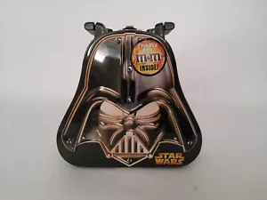 LONCHERA SELLADA STAR WARS DARTH VADER EN RELIEVE CON LATA M&M'S 2006 NUEVA - Imagen 1 de 5