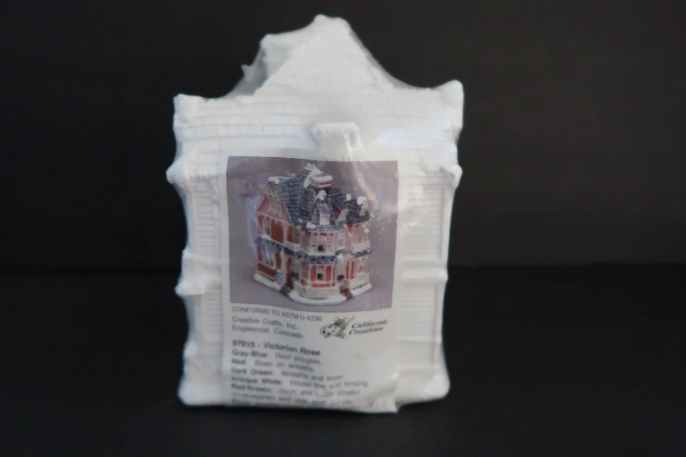 Creative Crafts California Creations 97015 Victorian Rose Unpainted Village