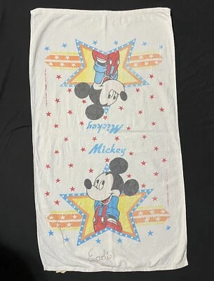 Vintage 70’s Mickey Mouse Disney Star Beach Towel Sofranco - Image 1 of 4