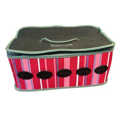 Rubbermaid Ribbon Organizer Holds 5 Rolls Carrying Tote Gift Storage Holiday - Image 1 of 3