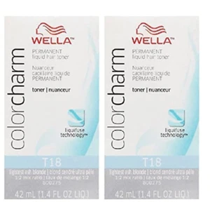2 X Color Toner 1.42oz - T-18 Lighest Ash Blonde -USA BUY/SHIP ONLY - Picture 1 of 1