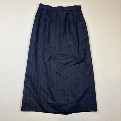 Maxi Falda Austin Reed Rayas Para Mujer Azul Marino A Medida EE. UU. Carrera Foto 1 de 4