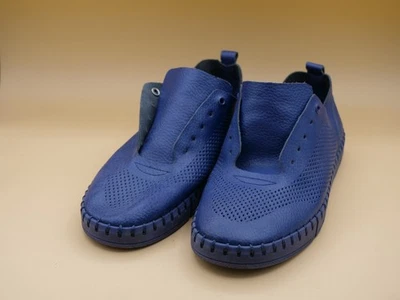 Mocasín suela cuero azul verde azulado hombre talla 11 Foto 1 de 4