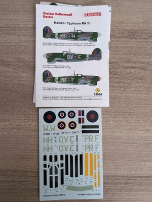 Décalcomanies Maquette Avion 1:72 TYPHOON  - Photo 1/3