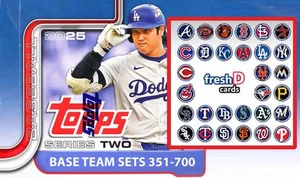 2025 Topps Series 2 Baseball Team Set 10 Cards San Francisco Giants Willy Adames - Picture 1 of 3