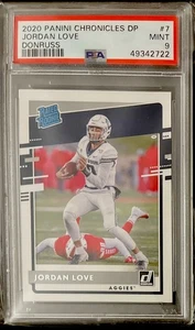 2020 Chronicles Draft Picks Jordan Love PSA 9 MINT Rookie RC - Picture 1 of 2