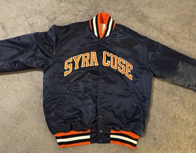 Pre-owned Syracuse Vintage Satin Starter Jacket Size Large NCAA Excellent - Image 1 of 4