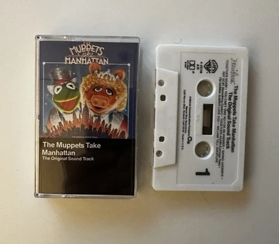 RARE Muppets Take Manhattan CASSETTE TAPE Soundtrack 1984 Jim Henson Kermit - Image 1 of 3