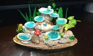 8,5"/5" Seashells Handmade Craft. Seashells Waterfall. Fairytale. Coastal Decore - Picture 1 of 5