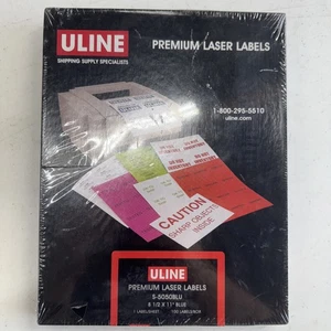 Uline Blue Premium Labels S-5050BLU 8 1/2”x11” - Picture 1 of 3