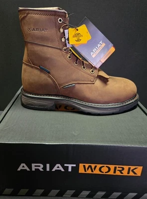 Botas de trabajo Ariat Workhog H2O Comp Toe "totalmente nuevas" para hombre (tallas 8,5-14) Foto 1 de 4