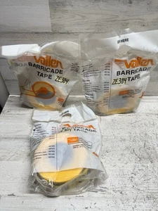 Lot of 3 Rolls Yellow Caution Barrier Tape 2 MIL 3" X 1000' New In Packaging - Picture 1 of 6