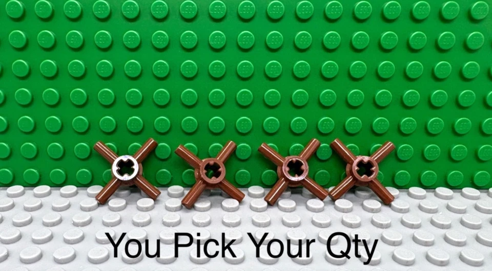 Lego Technic conector de eixo marrom avermelhado 4 barras "você escolhe sua cor e quantidade" NOVO - Imagem 1 de 1