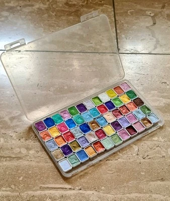 Watercolour Paint Set 60 Metallic Colours - Image 1 of 2