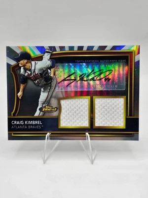 2011 Topps Finest Craig Kimbrel Auto Dual Relic /499 Atlanta Braves #85 RC AU - Image 1 of 2