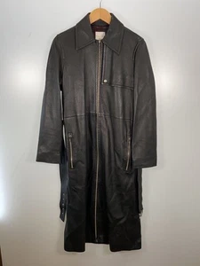 CELINE Chaqueta Cuero Blusa 38 Negro Usado - Imagen 1 de 7
