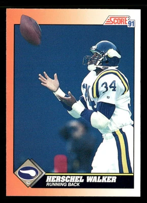 1991 Score #348 Herschel Walker - Image 1 of 2