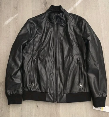 New - Calvin Klein Men's Faux Leather Jacket (Medium)  - Image 1 of 4