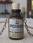 Apothecary Poison Bottle Pendant Steampunk Victorian Necklace Jewelry Gothic