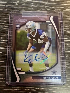 2021 Panini Absolute Rookies Signatures #177 Kelvin Joseph AUTO Rookie Card 9BC - Picture 1 of 2